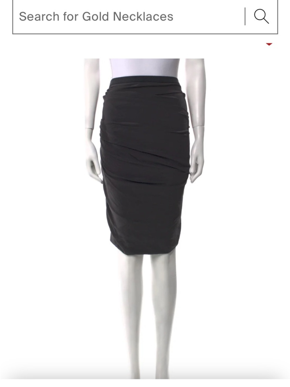Max Mara Ruched Pencil Skirt